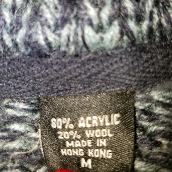 Moda International Blue Knit Long Sleeve Sweater - Picture 7 of 7